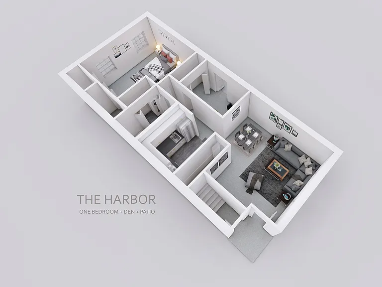 The Harbor - One Bedroom + Den + Patio The Harbor - One Bedroom + Den + Patio