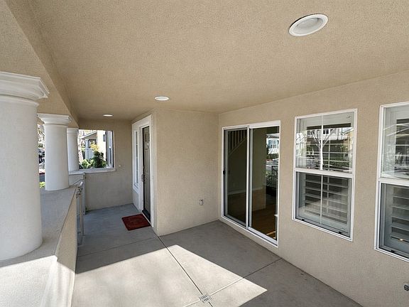A covered patio in front.