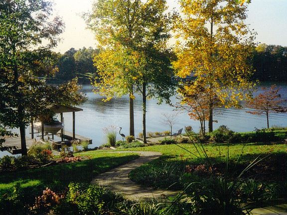 Fall Lake view from the back deck of the house
