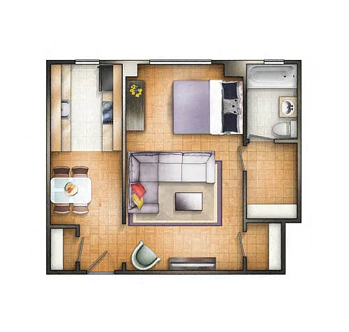 Floor plan Studio 08