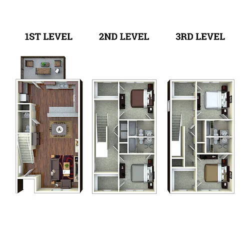 Floor plan Clover 4x4.5