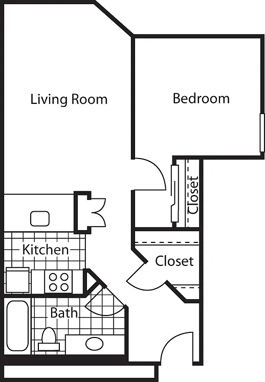 Floor plan 1X1