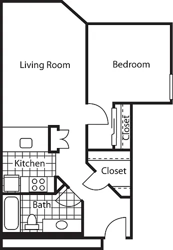 Floor plan 1X1