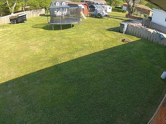 Large back yard 