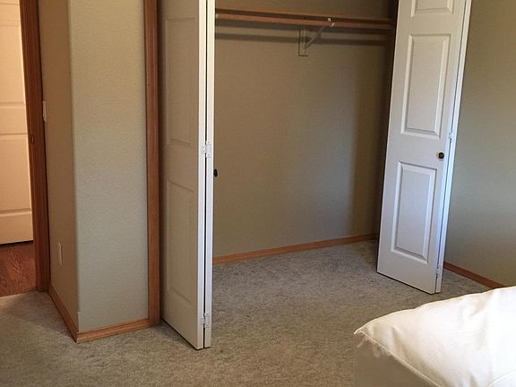 Larger closets in bedrooms