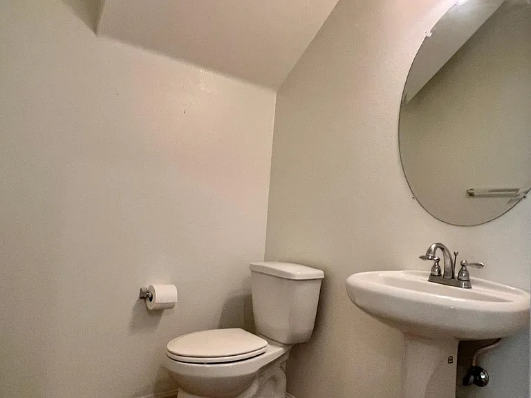 half bathroom on 1st floor