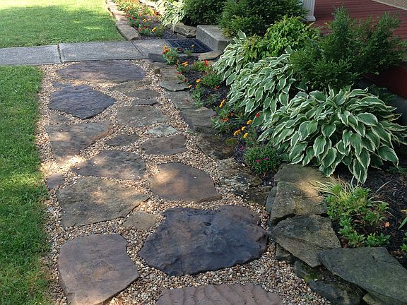 Sidewalk/ landscaping