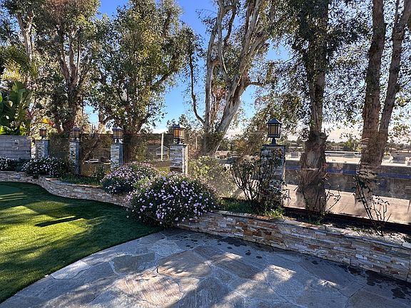 Backyard. Behind the backyard is the elementary school