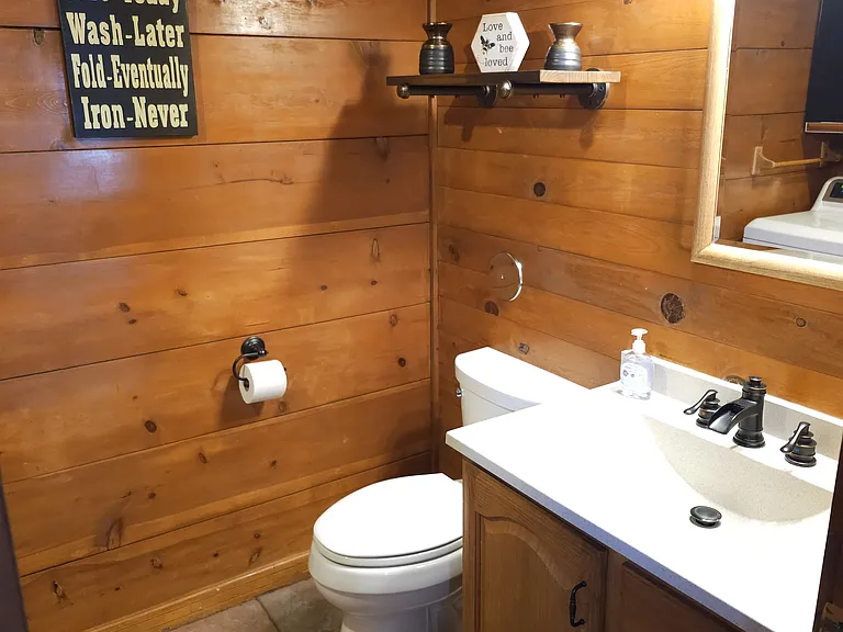 Half bath on lower level