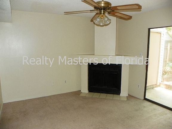 Living room with fireplace