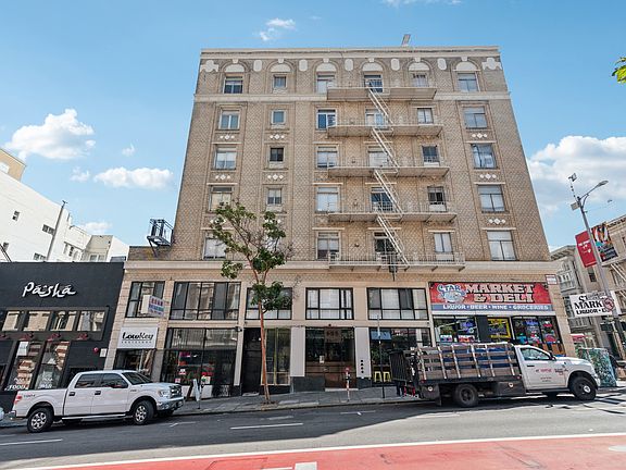 Front exterior view of the apartment building at 685 Geary St, San Francisco, CA 94102, United States