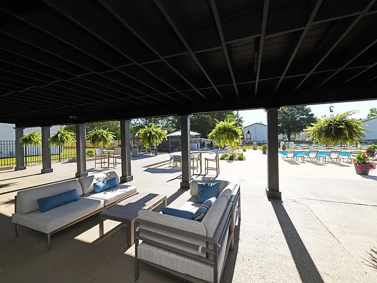 Pavilion and grilling stations