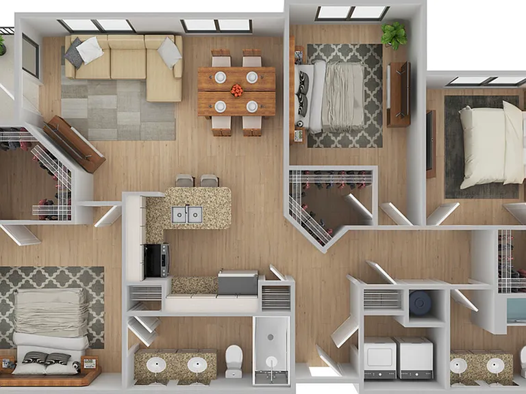 3 Bedroom | 2 Bath | 1356 SF | Renovated 3 Bedroom | 2 Bath | 1356 SF | Renovated