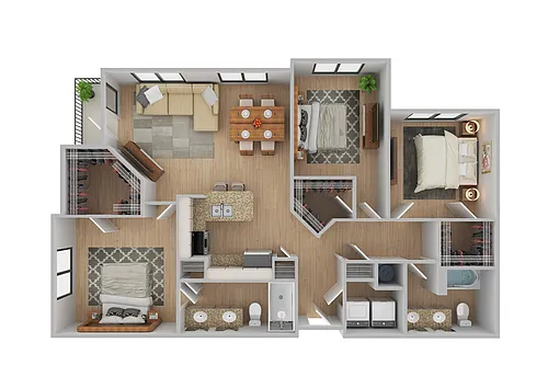 Floor plan Landing | Renovated