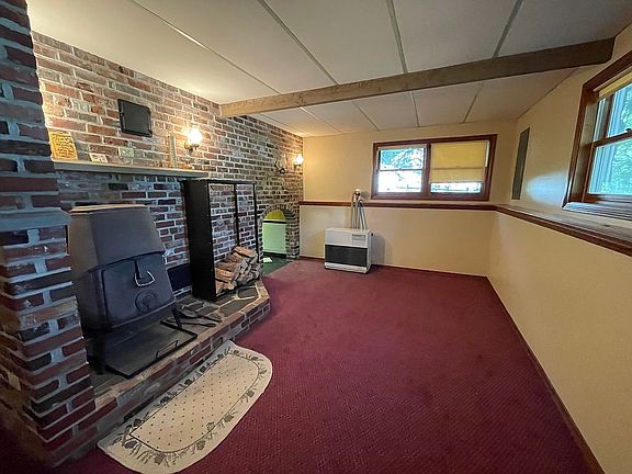 Living room, beautiful brick