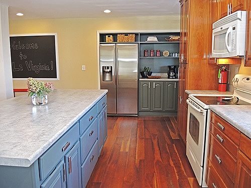 Stainless fridge, Keurig