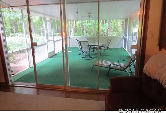 Screened in porch with a view