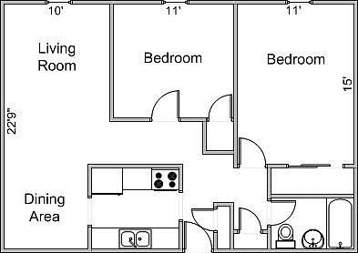 Main Floorplan For 5022 Sheboygan Ave. #16