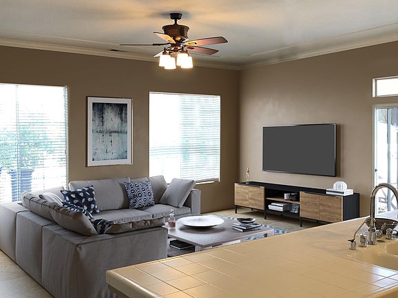 Open Kitchen Plan (Virtual Staging)