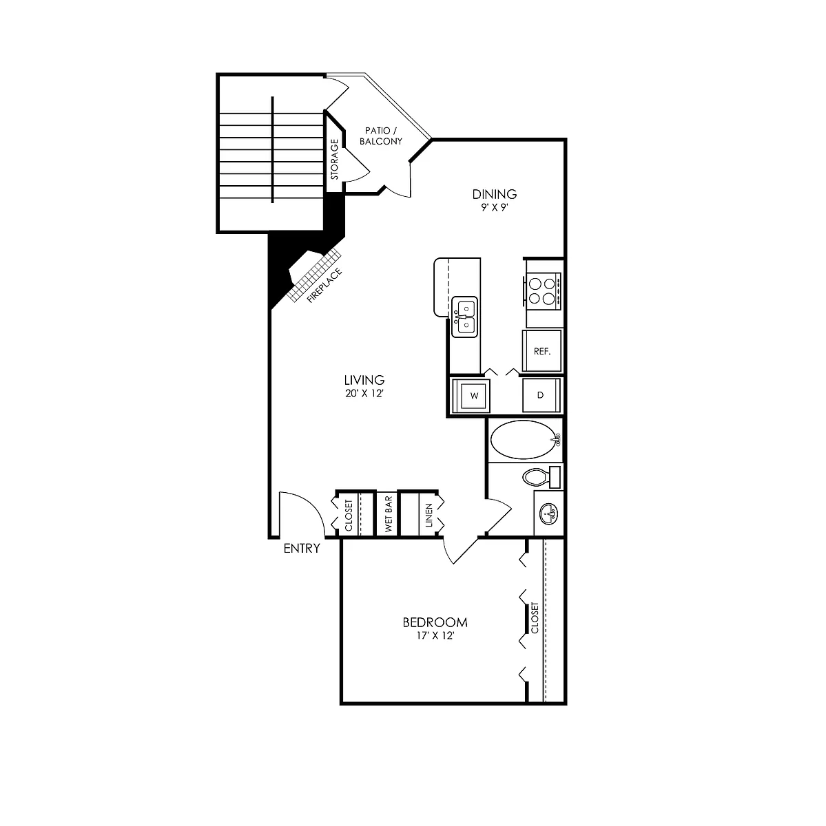 Floor plan A9 Renovated