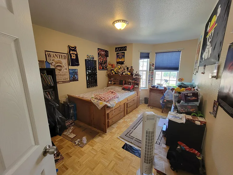 bedroom #2 with hardwood floors