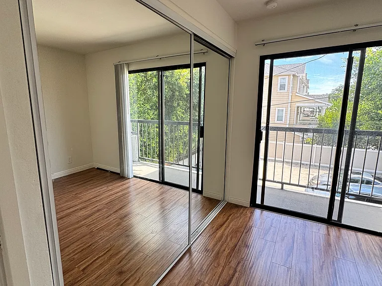 Bedroom with balcony