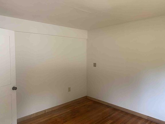 Bedroom facing the back of the room