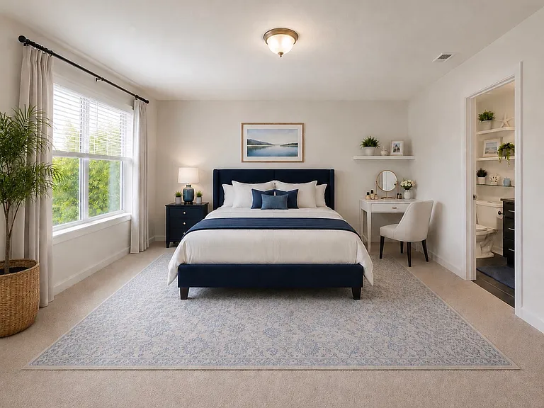 2nd bedroom, full bath, large closet