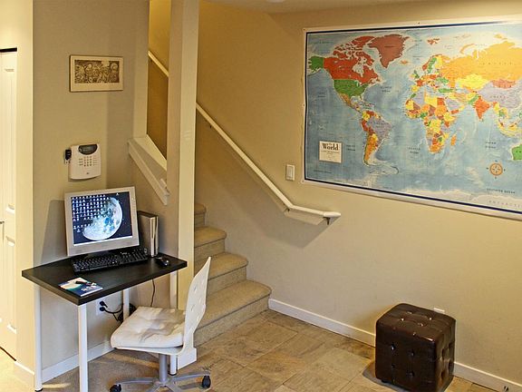 First level includes a closet, laundry room and entrance to