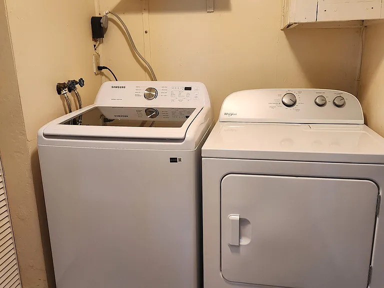 New washer and dryer