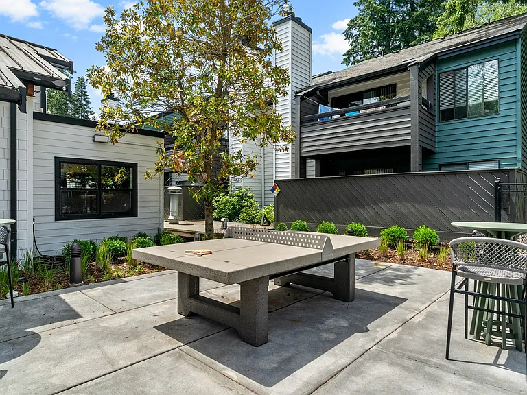Courtyard Patio Games at The Lakes Apartments in Bellevue, WA 98007