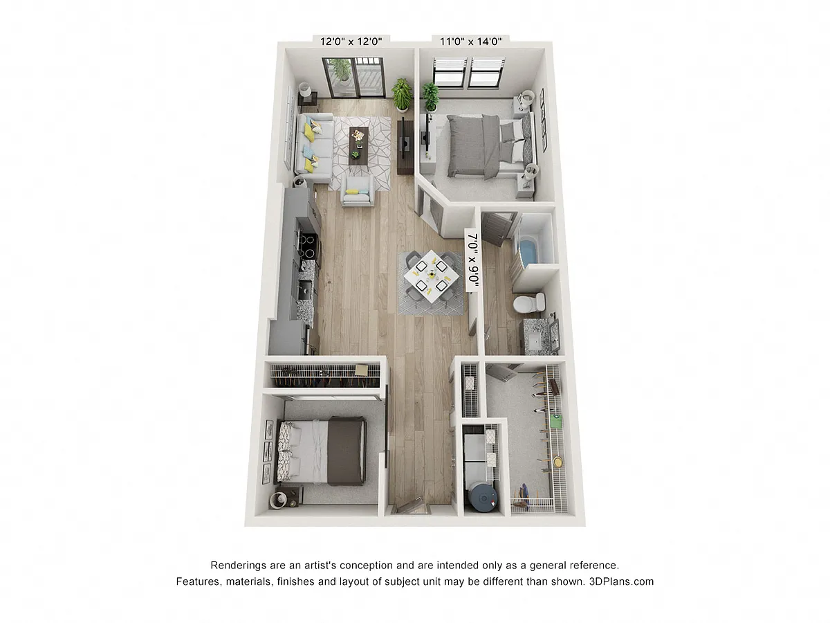 Floor plan The Johnson - A8