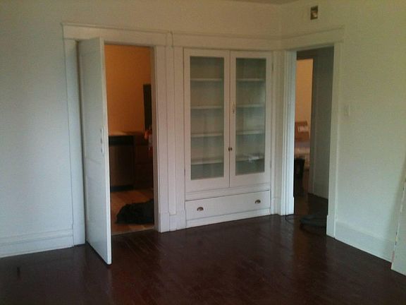 Dining room with built in china closet
