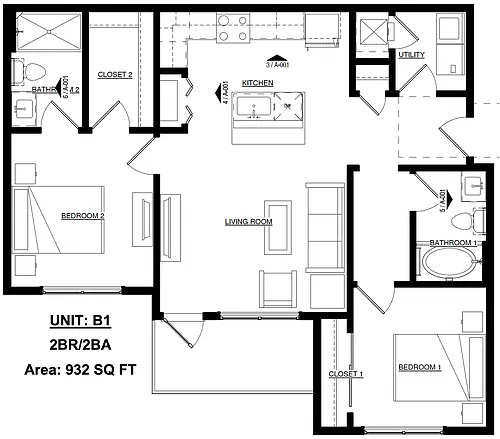 Floor plan B1