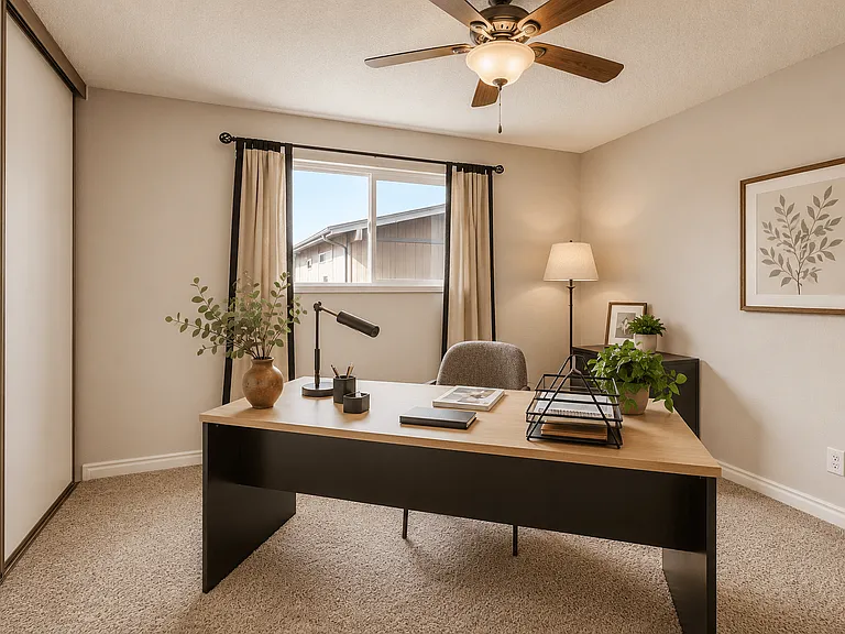 An office at Greentree Village Apartments