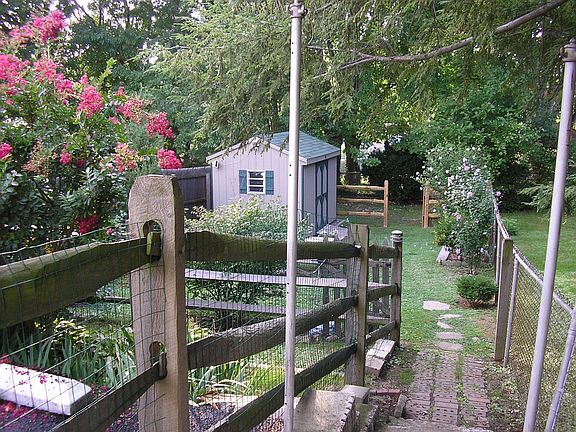 Large fenced in back yard