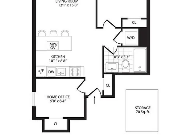 536 E 13th St APT 2F, New York, NY 10009