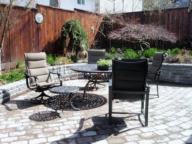 Backyard pavers spring 2009