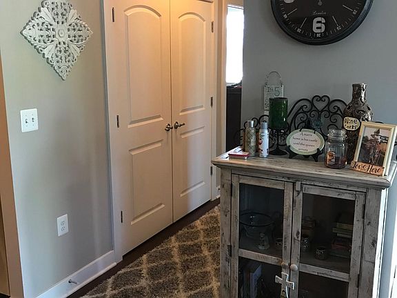 Hallway with Washer/Dryer in closet area