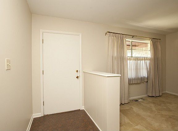 Entry opens to living room