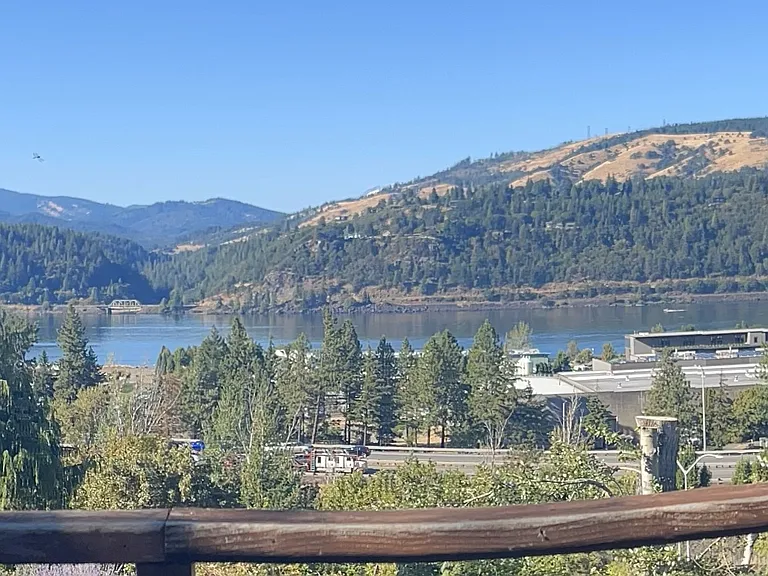 View of the river from main floor deck