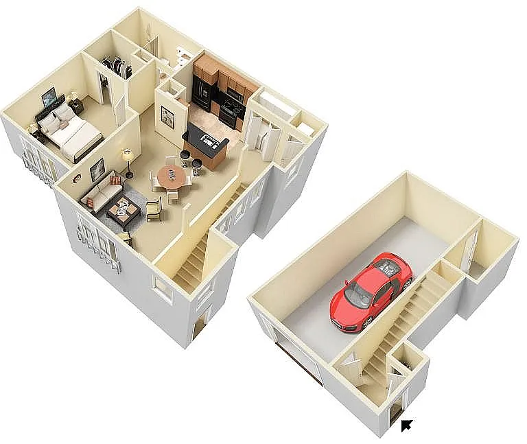 Floor plan Cerulean with Attached Garage