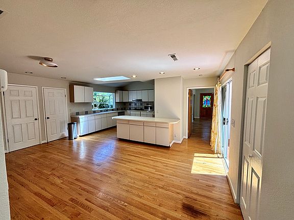 Open kitchen and dining area