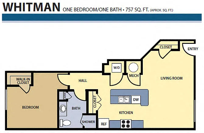 Floor plan Whitman
