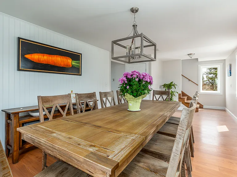 The second floor dining room