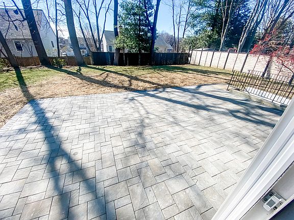 Brand new LARGE paver patio! Large back yard