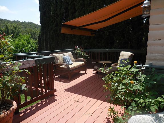 Back deck, south facing