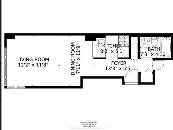 2nd image of 350 W 50th St APT 9A