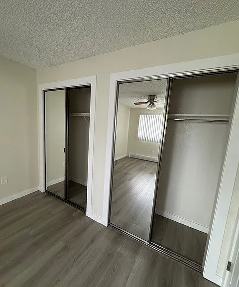 2x1 Mirror Closet Doors in Master Bedroom