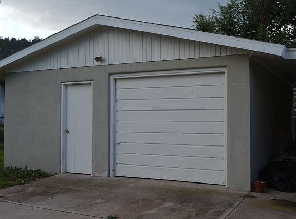 Garage with attached carport